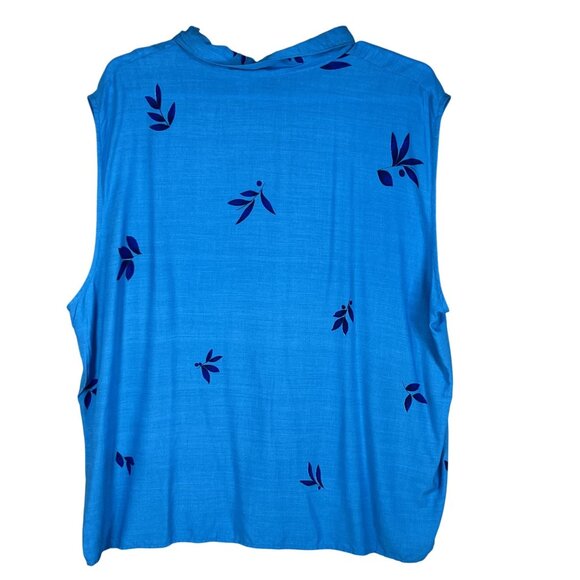 California Krush 3X Tropical 2-Piece Button Up Top Elastic Waist Pants  Vacation - Picture 8 of 16